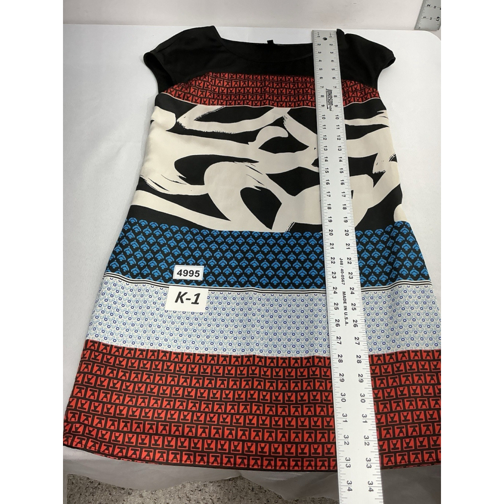 Womans Express Shift Dress XS Multicolor Lined Cap Sleeves - Picture 6 of 7
